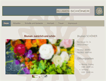 Tablet Screenshot of blumen-schoener.de